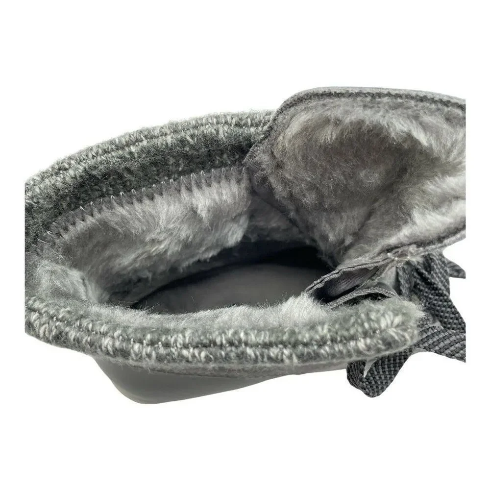 Womens Baretraps Boot Devon Dark Grey Lace Up Sz 9.5 M Leather Water Resistant - Picture 8 of 9